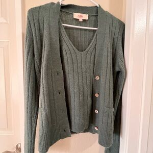NWT Kilthe cashmere cardigan sweater tank set
